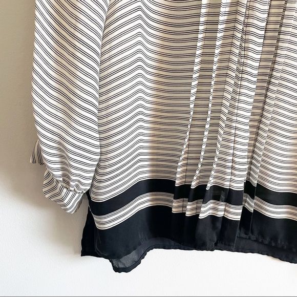 𝅺Joie Modine Striped Pintuck Blouse Silk - Picture 4 of 11